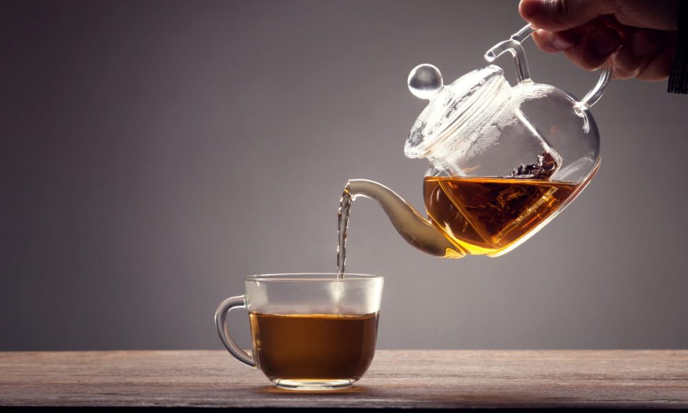 drinking tea
